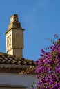 Algarvian chimney on the city of Tavira, Algarve, Portugal