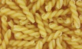 Close view twisted pasta