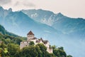 Close view of Vaduz castle and Alps, Liechtenstein