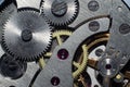 Close view of a vintage beautiful watch mechanism Royalty Free Stock Photo