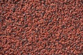 Close view of the wall surface, decorative finishing, heat insulation granules or granite particles