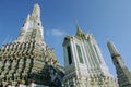 Close view of Wat Arun buddhist temple in Bankok, Thailand Royalty Free Stock Photo