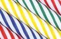Close view of wax birthday candles Royalty Free Stock Photo