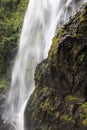 Close waterfall rocks.