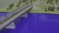 Closeap Transportation Bridge and Beautiful Park Model