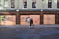 Closed bars and restaurants in Old Compton Street, Soho, London Royalty Free Stock Photo