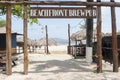 Closed Beach Bar in Tamarindo Costa Rica
