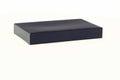 Closed black box isolated on a white background. Royalty Free Stock Photo