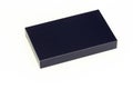 Closed black box isolated on a white background. Royalty Free Stock Photo