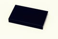 Closed black box isolated on a white background. Royalty Free Stock Photo