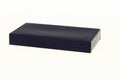 Closed black box isolated on a white background. Royalty Free Stock Photo