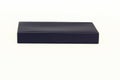 Closed black box isolated on a white background. Royalty Free Stock Photo