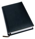 Closed Black Leather Notebook, Isolated Royalty Free Stock Photo