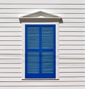 Closed Blue Shutters