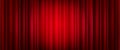 Closed blue theater or cinema curtain on stage Royalty Free Stock Photo