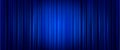 Closed blue theater or cinema curtain on stage Royalty Free Stock Photo