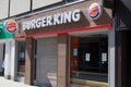 A closed Burger King in Cheltenham, Gloucestershire, United Kingdom