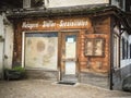 Closed butcher at the corner