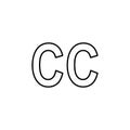 closed captioning sign icon. Element of navigation sign icon. Thin line icon for website design and development, app development.