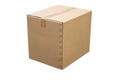 Closed cardboard box Royalty Free Stock Photo