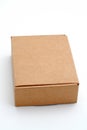 An closed cardboard box Royalty Free Stock Photo