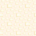 Closed Cartoon Envelopes Seamless Pattern Backdrop