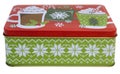 Christmas holiday cookie tin