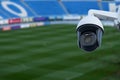 Closed circuit television or cctv security system observation at stadium. Royalty Free Stock Photo