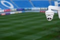 Closed circuit television or cctv security system observation at stadium. Royalty Free Stock Photo