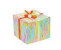 Closed color gift box Royalty Free Stock Photo