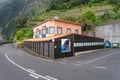 closed commercial building next to the VEU DE NOIVA viewpoint, Madeira island.