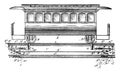 Closed Conduit Electric Railway, vintage illustration