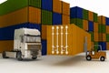 Closed containers Royalty Free Stock Photo