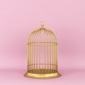 Closed decorative bird cage Royalty Free Stock Photo