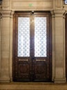 closed door of the main atrium of the Assembly of the Republic of Portugal Royalty Free Stock Photo