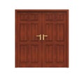 Closed Doors Isolated Royalty Free Stock Photo