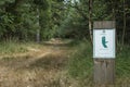 Closed forest road in Mastenbos Kapellen