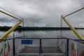 The closed gangway of the ship Royalty Free Stock Photo