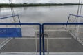 The closed gangway of the ship Royalty Free Stock Photo