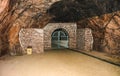 Closed gate inside Khewra mine Royalty Free Stock Photo