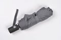 Closed Gray Foldable Umbrella Royalty Free Stock Photo