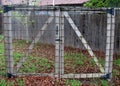 Closed grid gate Royalty Free Stock Photo