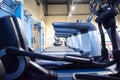 Closed gyms due to coronavirus Royalty Free Stock Photo