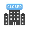 Closed icon vector image.