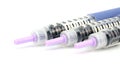 Closed insulin pens Royalty Free Stock Photo