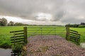 Closed iron gate Royalty Free Stock Photo