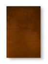 Closed leather blank book isolated on white Royalty Free Stock Photo