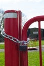Closed and locked Play are...ey, Leistershire UK 02 Royalty Free Stock Photo