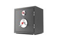 Closed Metal Safe Vault, Secured with Lock Protection, 3D Illustration