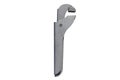 Closed old pipe wrench, isolated on a white background with a clipping path. Royalty Free Stock Photo